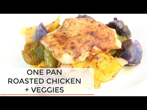 One Pan Roasted Chicken + Veggie Recipe | Easy + Healthy - UCj0V0aG4LcdHmdPJ7aTtSCQ