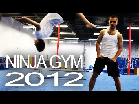 Ninja Gym 2012!  (Training gym for free running / parkour - beginner through advanced) - UC1zZE_kJ8rQHgLTVfobLi_g