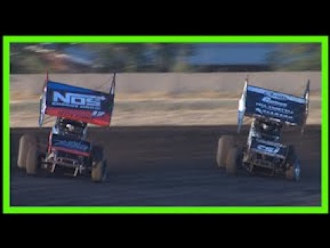 Awesome New Angle Stockton Dirt Track Round 10 Tribute To Roy Van Conett  Sprint Car Challenge Tour - dirt track racing video image