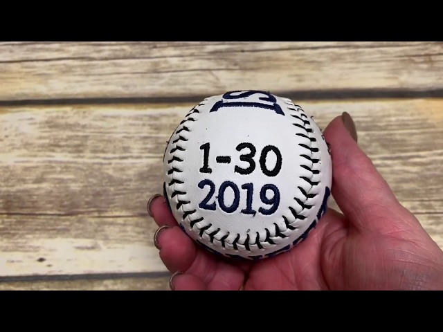 How to Embroider a Baseball