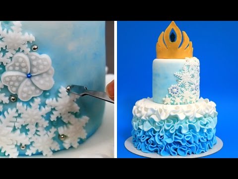 Elsa Crown Cake - How To Make White Modeling Chocolate by CakesStepbyStep - UCjA7GKp_yxbtw896DCpLHmQ