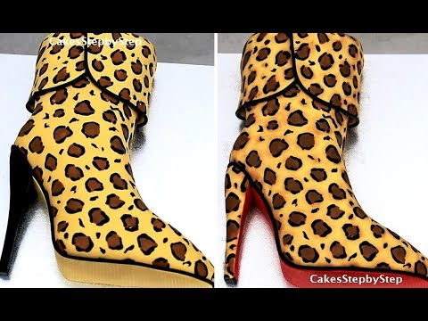 High Heel Boot Cake Decorated with ANIMAL PRINT by Cakes StepbyStep - UCjA7GKp_yxbtw896DCpLHmQ