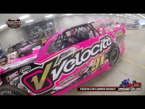 #91 Rusty Schlenk at the Gateway Dirt Nationals 2024 Super Late Model - dirt track racing video image