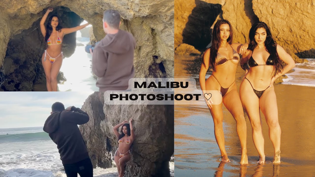 PHOTOSHOOT AT MALIBU BEACH IN 40 DEGREE WEATHER! | VLOG | TIANA MUSARRA