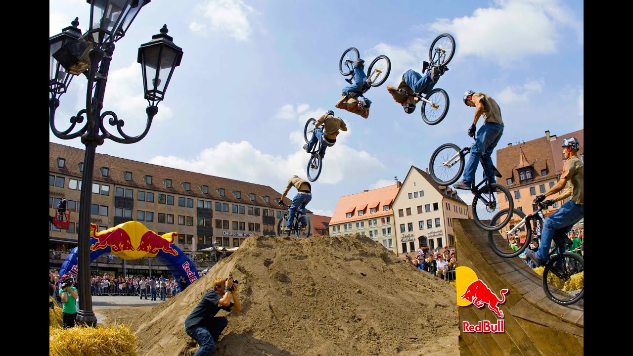 Big Air Slopestyle MTB in Slow Motion Red Bull District Ride