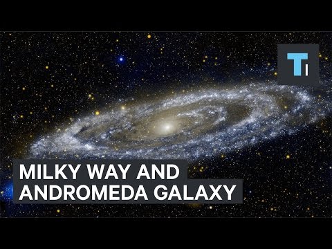 Milky Way and Andromeda Galaxy collision - UCVLZmDKeT-mV4H3ToYXIFYg