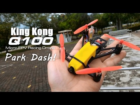 King Kong Q100 micro FPV racing drone - Park dash! - UC7jd-JN3RitkYxALS7ZOnhA