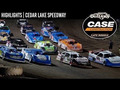 World of Outlaws CASE Late Models at Cedar Lake Speedway August 4, 2022 | HIGHLIGHTS - dirt track racing video image