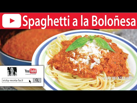 SPAGHETTI A LA BOLOÑESA | Vicky Receta Facil HD - UCewhO42h_TIKZdntpI-v39g