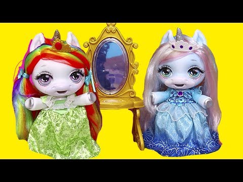 Baby Unicorns Pretend They are Princesses ! Toys and Dolls Fun for Kids with New Dollhouse | SWTAD - UCGcltwAa9xthAVTMF2ZrRYg