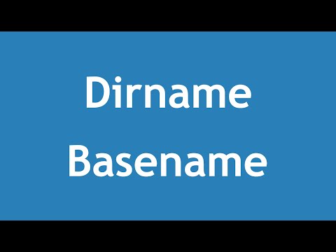 [ Learn PHP 5 In Arabic ] #66 – File System – Dirname, Basename