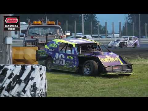 Sportmod Feature | Hancock County Speedway | 6-12-2023 - dirt track racing video image