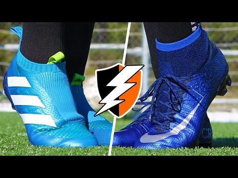 CR7 Superfly v Purecontrol | Blue Nike Mercurial Cleats vs. adidas ACE16+ Football Boots - UCs7sNio5rN3RvWuvKvc4Xtg