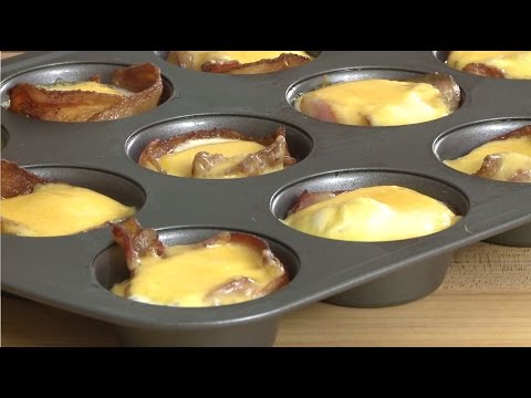 Breakfast Recipes - Ham and Cheese Egg Cups - UC4tAgeVdaNB5vD_mBoxg50w