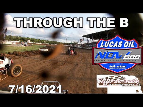 THROUGH THE B - Micro Sprint Racing with NOW600 at Jefferson County Speedway: 7/16/2021 - dirt track racing video image