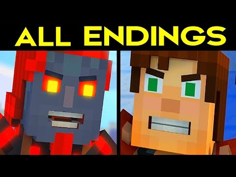 Minecraft Story Mode Season 2 Episode 2 ALL ENDINGS (Bad Ending 1 + Good Ending 2) + SECRET ENDING - UC2Nx-8MWzDoAdc_0YXiRfwA