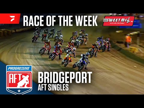 FULL RACE: American Flat Track Singles at Bridgeport | Sweet Mfg Race Of The Week - dirt track racing video image