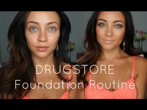 DRUGSTORE Foundation Routine! - UCUt0ZA6l_EidUnBFMR9BZig