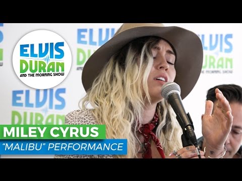 Miley Cyrus - "Malibu" Acoustic | Elvis Duran Live - UCkrFeDQAnf-BTvRCrxQp-cw