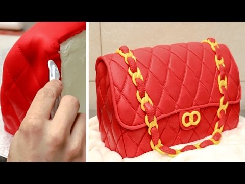 Fashion Bag Cake - How To Make / Torta Bolso by CakesStepbyStep - UCjA7GKp_yxbtw896DCpLHmQ