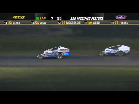 Can-Am Speedway | DIRTcar 358-Modified Feature Highlights | 7/29/22 - dirt track racing video image