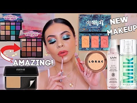 TESTING NEW MAKEUP: DRUGSTORE, HIGH-END + FULL DAY WEAR TEST! | JuicyJas - UCqTR5f7YkGro3cPv23SqcqQ