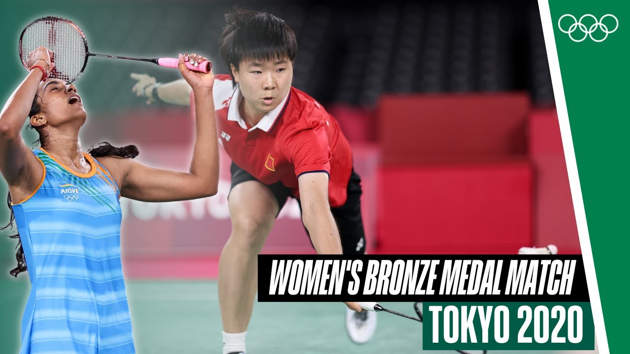 PV Sindhu 🆚 He Bingjiao | Women’s badminton bronze medal match 🥉🏸 | Tokyo 2020