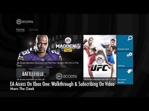 EA ACCESS On Xbox One: Walkthrough & Subscribing On Video - UCbFOdwZujd9QCqNwiGrc8nQ