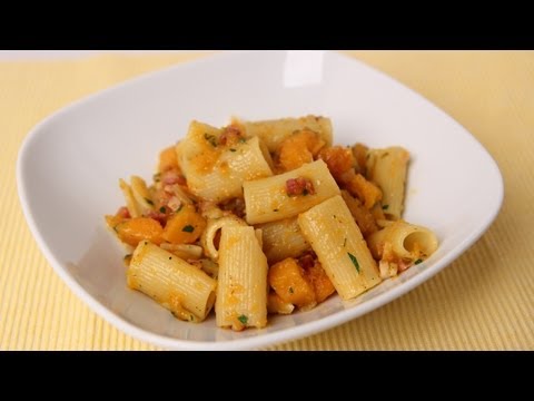 Rigatoni with Butternut Squash & Pancetta - Laura Vitale - Laura in the Kitchen Episode 478 - UCNbngWUqL2eqRw12yAwcICg