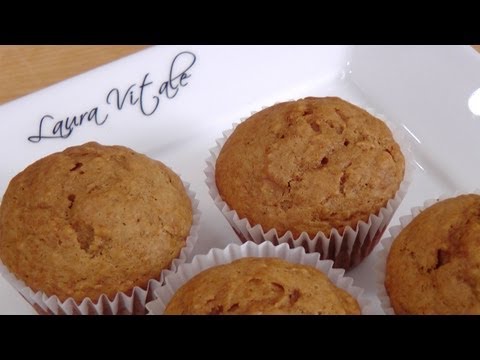 Homemade Gingerbread Pear Muffins from Scratch Recipe - Laura Vitale - Laura in the Kitchen Ep 234 - UCNbngWUqL2eqRw12yAwcICg