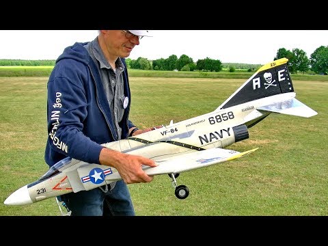 F4 PHANTOM RC FOAM MODEL TURBINE JET FLIGHT DEMONSTRATION / Ragow Germany May 2017 - UCH6AYUbtonG7OTskda1_slQ