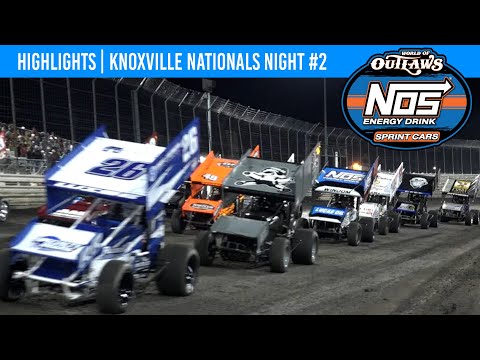World of Outlaws NOS Energy Drink Sprint Cars, Knoxville Raceway August 11, 2022 | HIGHLIGHTS - dirt track racing video image