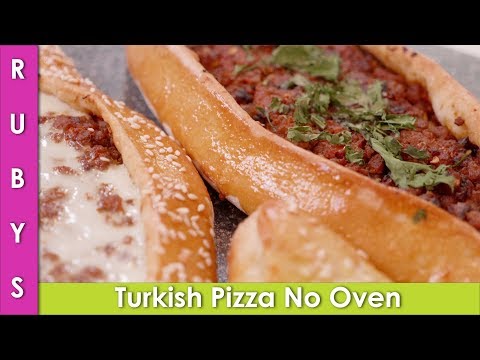 Turkish Pizza Without Oven Pide 2 Ways Recipe in Urdu Hindi - RKK - UCMhx-uS3O-G_6_lTrYmDKLw