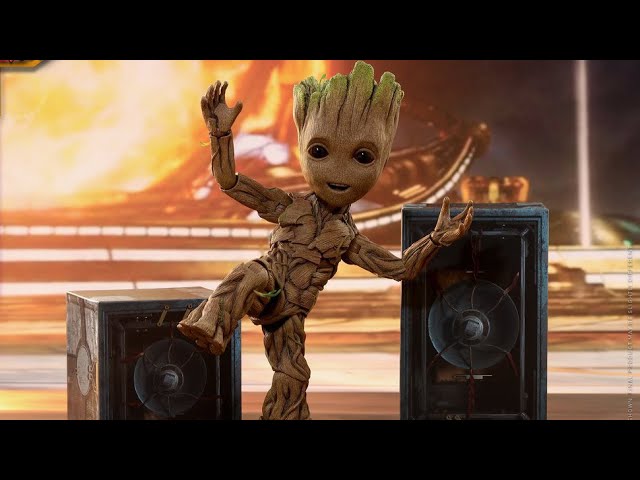 The New Electronic Dance Music Toy Figure – Dancing Baby Groot Guardians of the Galaxy