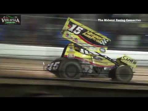 WoO Sprint Highlights - Volusia Speedway Park 02/10/2022 - dirt track racing video image
