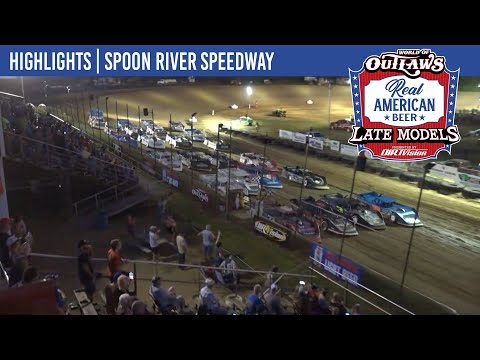 World of Outlaws Real American Beer Late Models | Spoon River Speedway | August 14, 2025 |HIGHLIGHTS - dirt track racing video image