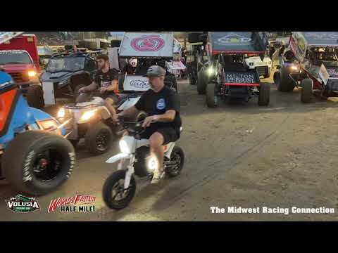 Pit Walk and Infield Action - Volusia Speedway Park 02/11/2023 - dirt track racing video image