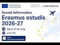 Imatge de la portada del video;Sessió Informativa Contracte d'Estudis
