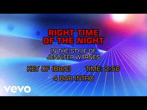 Jennifer Warnes - Right Time Of The Night (Karaoke) - UCQHthJbbEt6osR39NsST13g