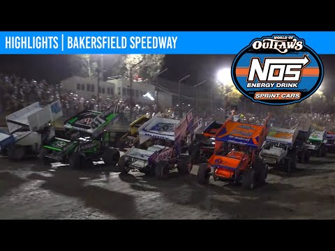 World of Outlaws NOS Energy Drink Sprint Cars | Bakersfield Speedway | Sept. 13, 2024 | HIGHLIGHTS - dirt track racing video image