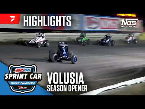 𝑯𝑰𝑮𝑯𝑳𝑰𝑮𝑯𝑻𝑺: USAC AMSOIL National Sprint Cars | Volusia Speedway Park | February 9, 2026 - dirt track racing video image