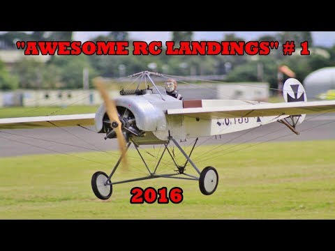 "AWESOME RC LANDINGS" WW1 SCOUTS / FIGHTERS LANDING # 1 - 2016 - UCMQ5IpqQ9PoRKKJI2HkUxEw