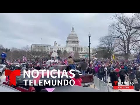 EN VIVO: Senate evacuated after pro-Trump protesters storm Capitol | Noticias Telemundo