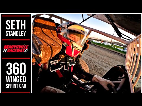 &quot;25S Seth Standley Onboard: 360 Winged Sprint Car Marysville Raceway Park Sprint Car Season Opener&quot; - dirt track racing video image