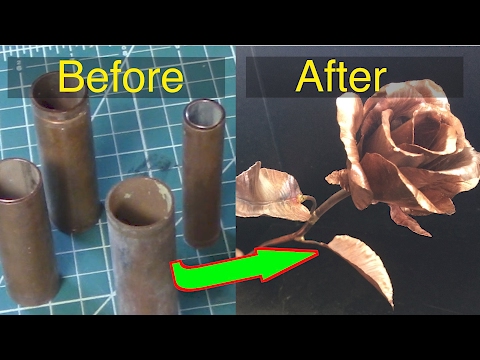 Making a copper rose - Silent version.  FarmCraft101 - UCO4AaIooUgGTlBH64KWO76w