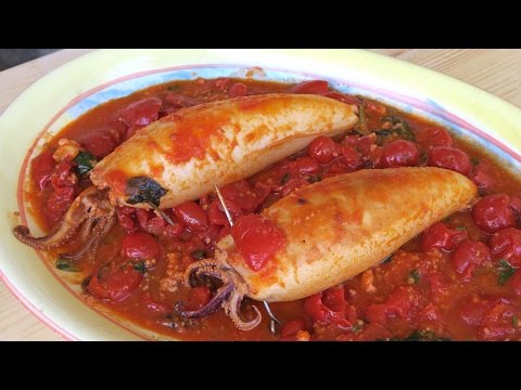 Nonna's Stuffed Calamari Recipe - Laura Vitale - Laura in the Kitchen Episode 939 - UCNbngWUqL2eqRw12yAwcICg