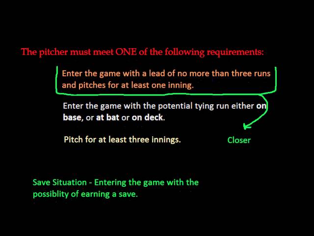 What Is A Save In Baseball?
