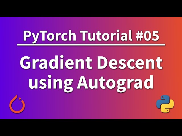 A Pytorch Gradient Descent Example