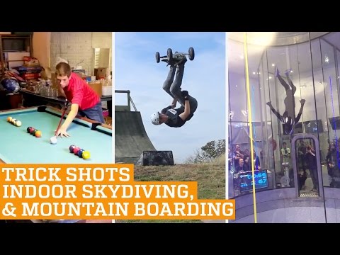 Top Three: Indoor Skydiving, Mountain Boarding & Snooker Trick Shots | PEOPLE ARE AWESOME - UCIJ0lLcABPdYGp7pRMGccAQ