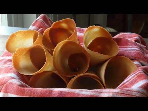 Make Your Own Ice Cream Cones! How to Make Crispy Sugar Cones - Ice Cream Cone Recipe - UCRIZtPl9nb9RiXc9btSTQNw